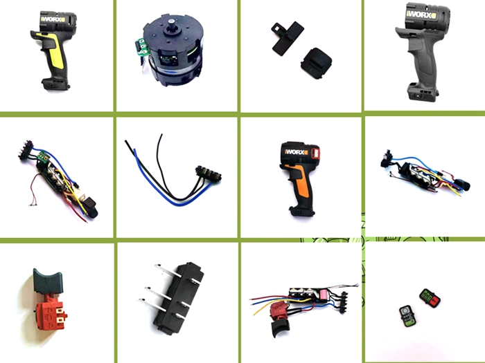 威克士手电钻配件 适用电钻WX175/185/189/362主控板开关外壳电机