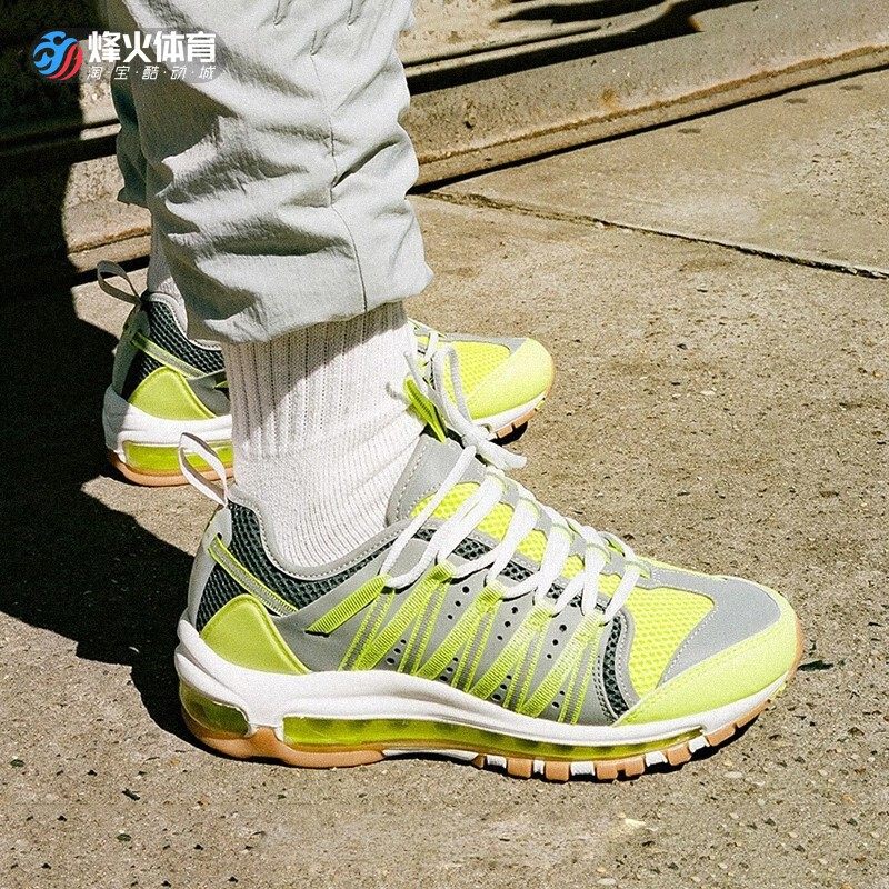 瑕疵清仓 clot x nike air max 97 荧光绿男女跑步鞋 ao2134-700
