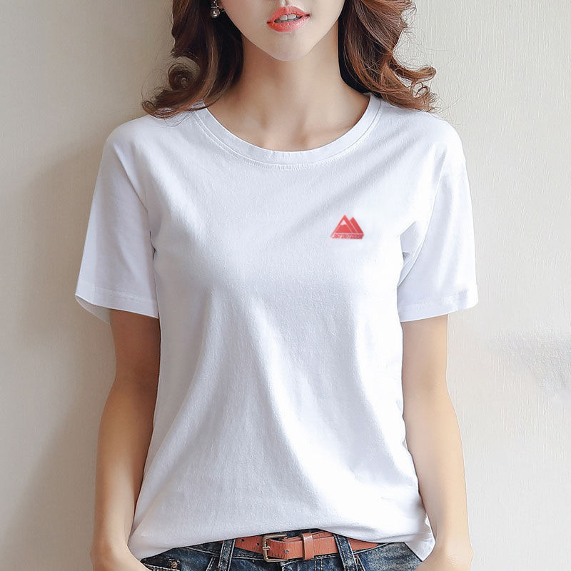 361短袖t恤女白色2019夏季新款正品圆领宽松休闲上衣学生361女装