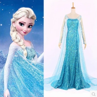 冰雪奇缘成人连衣裙爱莎公主连衣裙Frozen dress 成人礼服裙在类目 女装/女士精品, 唐装/民族服装/舞台服装, 民族服装/舞台装中 - 来自Buy2taobao.com提供专业的淘宝代购服务