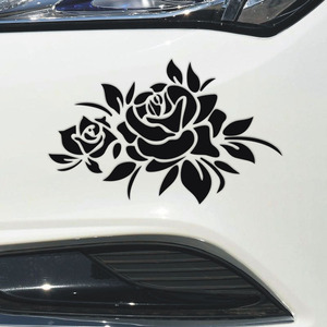 玫瑰花贴纸 花朵车贴 小花车贴汽车划痕贴 伤痕保险杠贴汽车贴纸