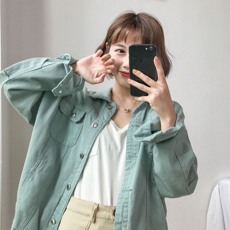 FREE VALLEY2019 Autumn new pattern Solid cowboy Little coat student Easy ins Korean jacket trendin the Play mode/Anime/Periphery/cos/Board games , Cosplay Apparel/Props/Service , Cosplay Women category - from Buy2taobao.com to provide professional Taobao agent buy service