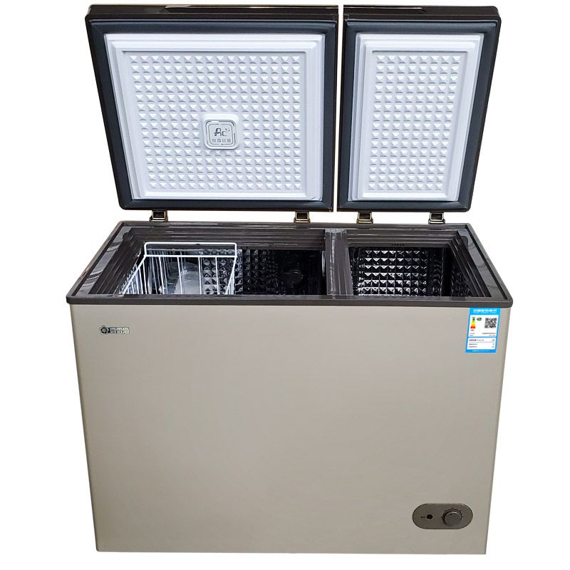 香雪海铜管冷柜bcd-169a 卧式双温冰柜199l家用201升冷藏冷冻双顶