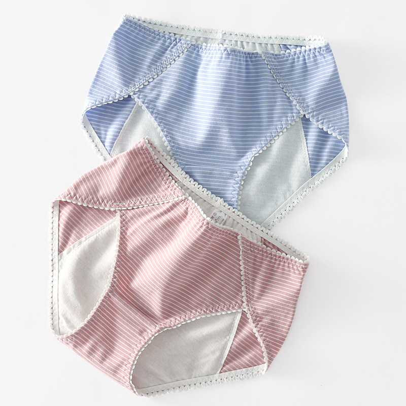 生理裤女经期防漏纯棉裆透气中高腰大码姨妈裤月经裤胖mm三角内裤