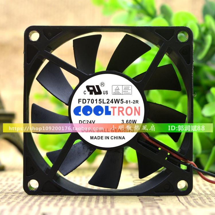 COOLTRON 7CM 7015 24V 3.60W FD7015L24W5-81-2R 变频器散热风扇在类目 电脑硬件/显示器/电脑周边, 散热器/风扇中 - 来自Buy2taobao.com提供专业的淘宝代购服务