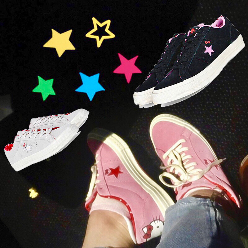Converse匡威one star低帮翻毛皮hello kitty联名162937C 162938C|ruв категории спортивные туфли new, обувь/обувь - от Buy2taobao.com для оказания профессиональной услуги покупки агента Taobao