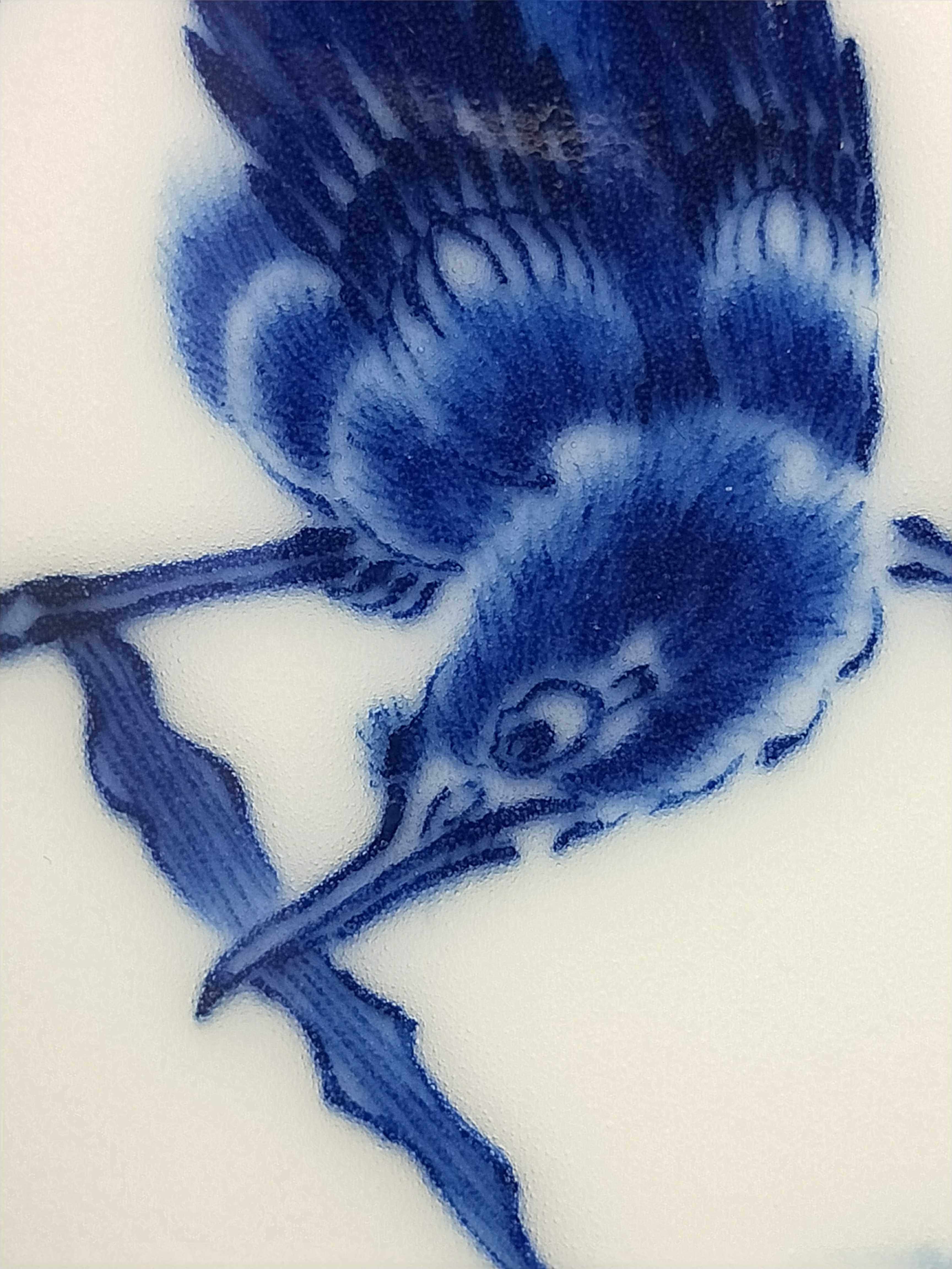 纯手工青花仿青花大王王步单翠玉泥单杯