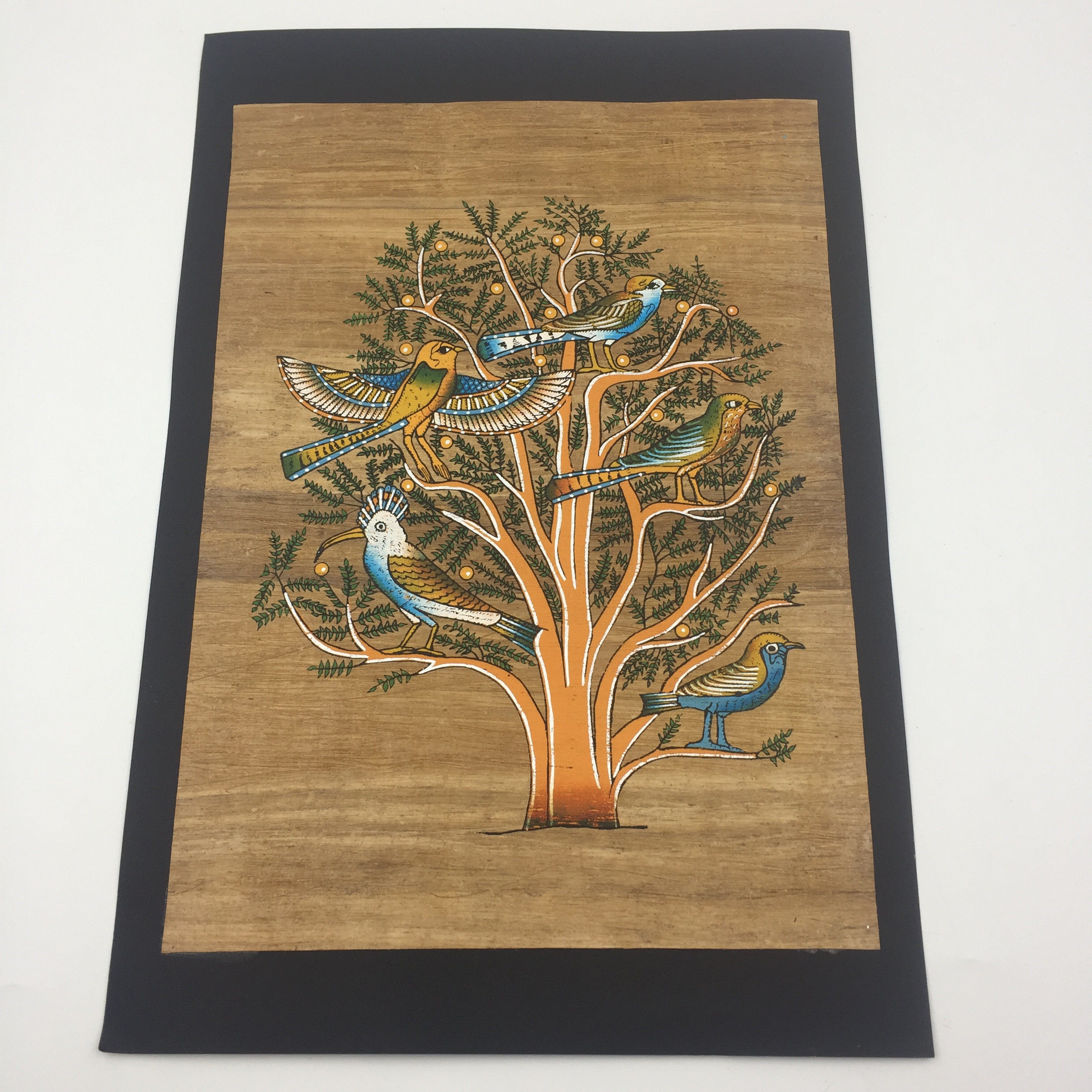 埃及进口纸莎画厚款无框35*24生命之树 旅游纪念品 家居装饰画