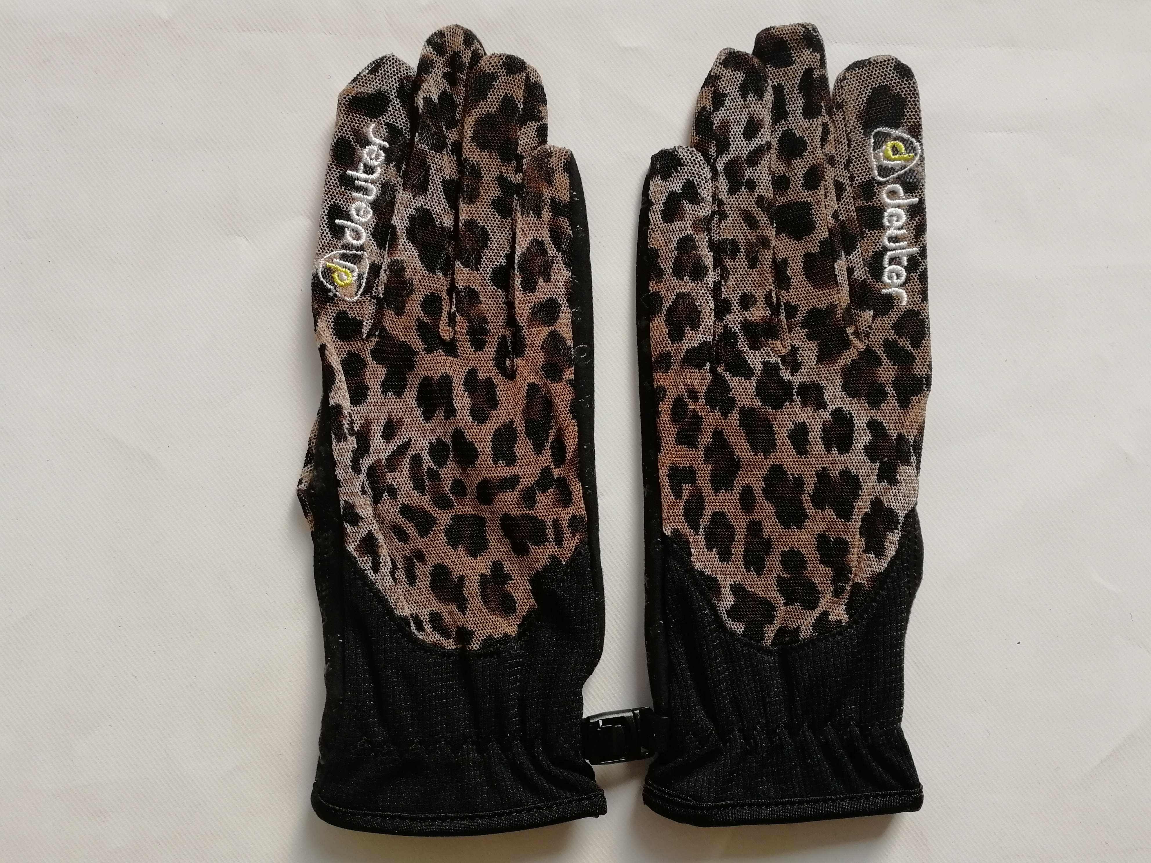 手套豹纹速干网孔透气防晒超薄户外登山开车手套