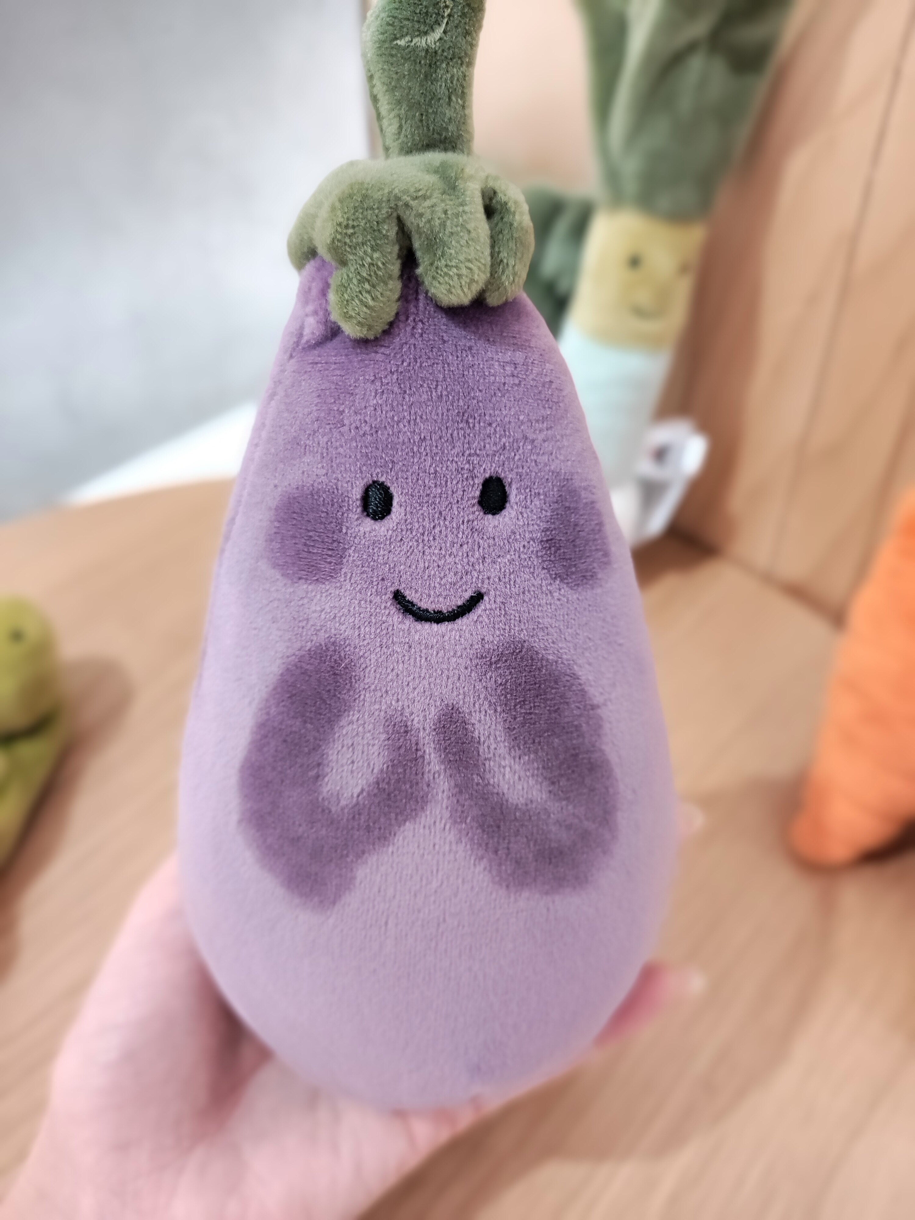 英国jelly cat网红茄子公仔活泼茄子男孩女孩安抚玩偶吃货蔬菜