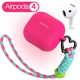 新款airpods4保护套airpodsPro耳机套2代3代适用于苹果蓝牙耳机保护壳全包软壳连体二粉色多巴胺个性小众一体