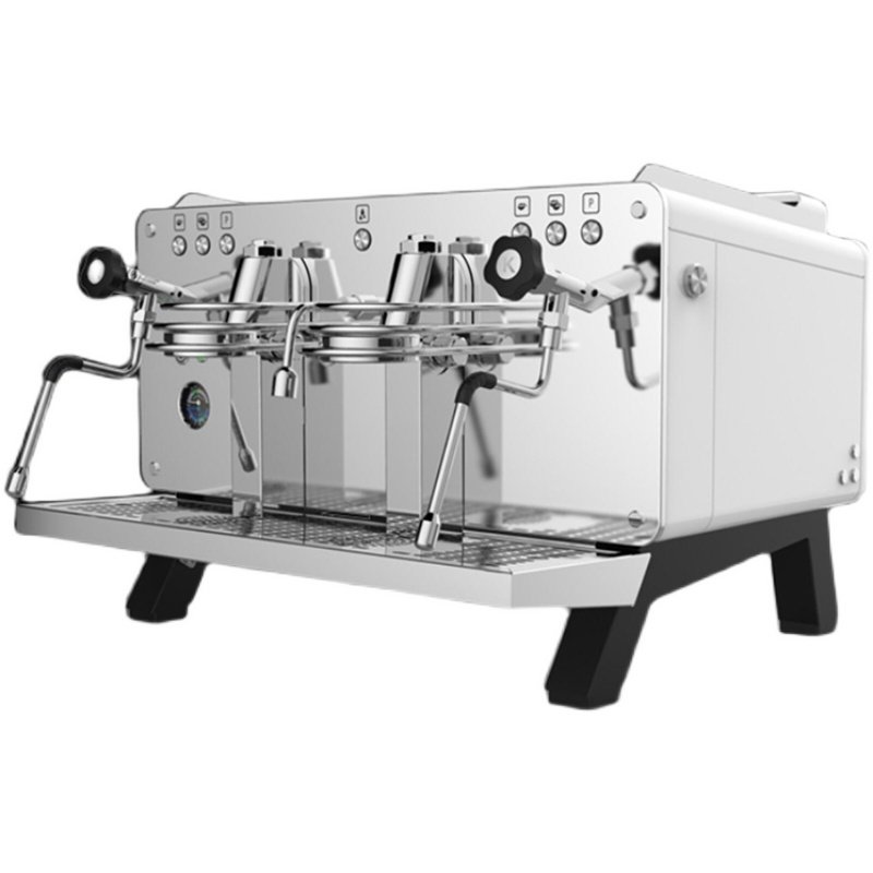 kaffa时尚网红款咖啡店双头专业意式半自动咖啡机q18磨豆机洗刷刷