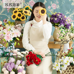 苏苏姐家花园系列花束手工diy编织蕾丝钩针细毛线团视频材料包