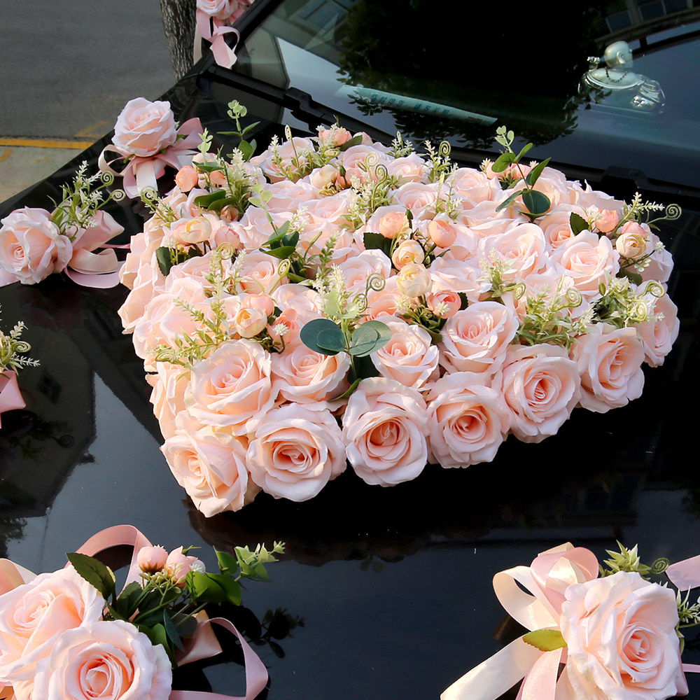 婚车装饰主车头花