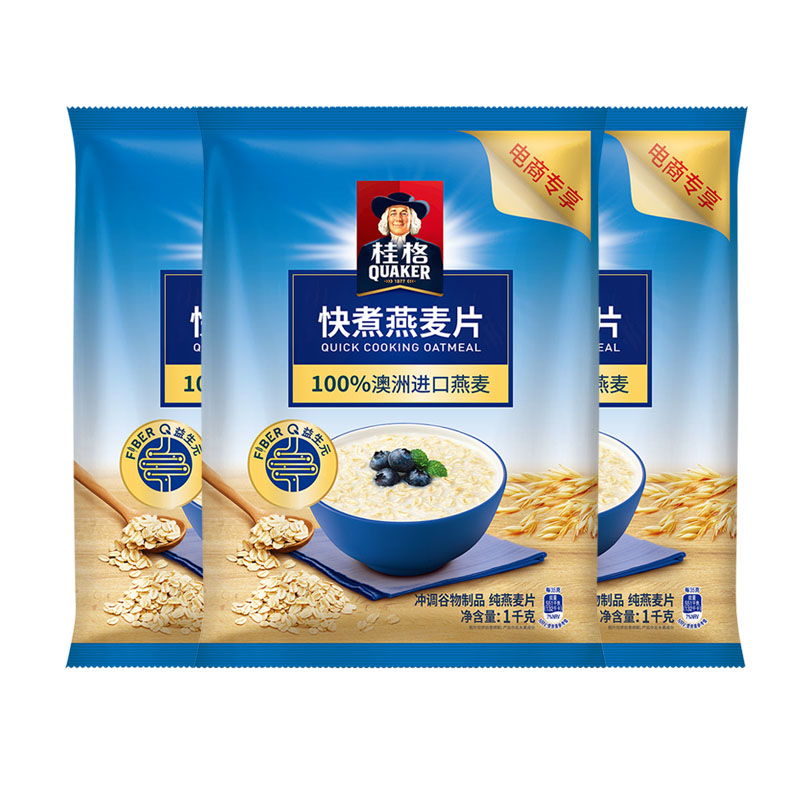 桂格快煮燕麦片1000g*1袋装原