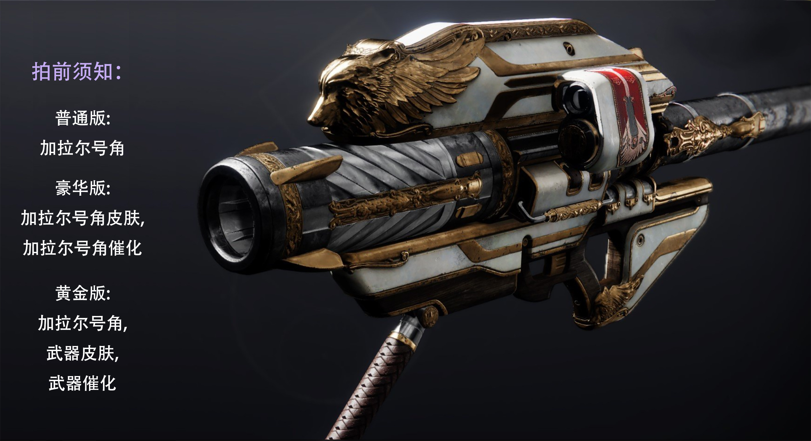 命运2 三十周年活动 异域火箭发射器 加拉尔号角