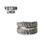 VIXTORM正品925纯银指环 小众先锋原创设计 三件套组合花朵戒指