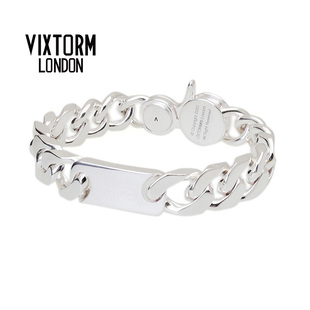 VIXTORM®正品925纯银手链 原创简约先锋设计 古巴链条厚重质感