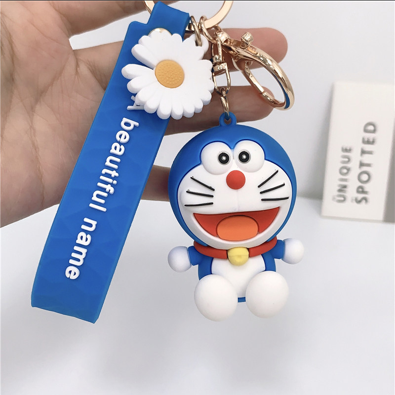 特价叮当猫钥匙扣_蓝胖子汽车钥匙扣叮当猫女款可爱网红哆啦a梦挂件