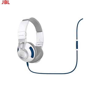 JBL S300有线耳机 头戴式 折叠便携 重低音立体声 线控 HIFI 白色