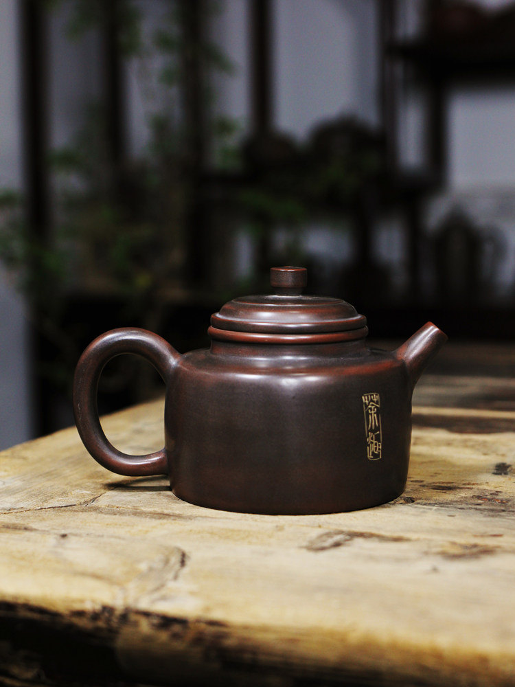 淘壶者广西钦州坭兴陶名家德钟壶纯全手工原矿茶壶非紫砂建水包邮