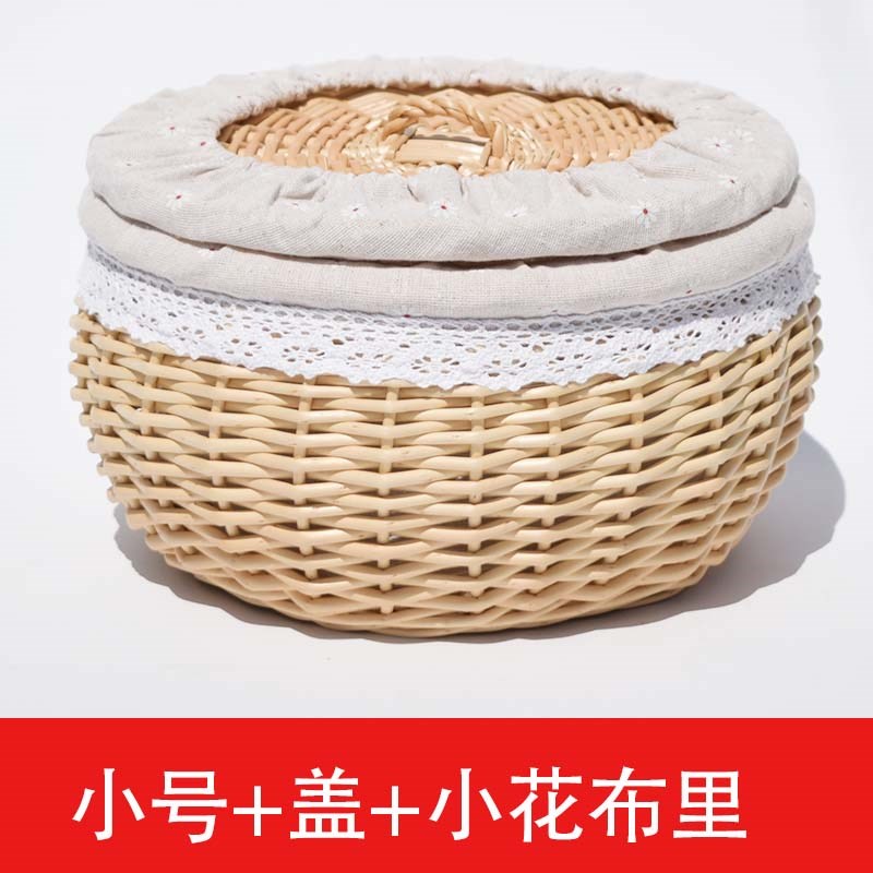 一折编制收纳筐 家用_盛馍筐柳编馒头筐带盖家用藤编馒头筐柳编筐编制
