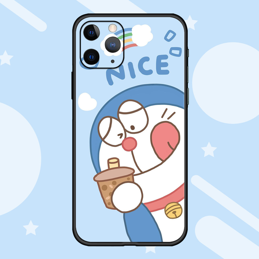 卡通蓝胖子手机壳华为适用苹果11小叮当机器猫iphone12可爱oppo