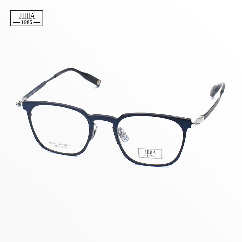 JIIIIA1985特色眼镜框男款超轻纯钛高端全框设计师磨砂眼镜架8010