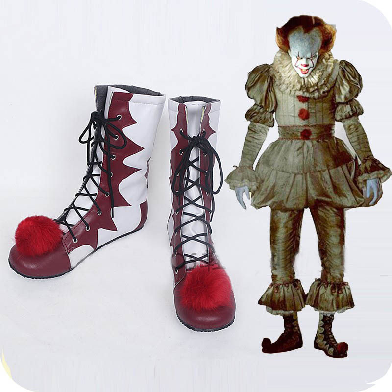 小丑回魂佩尼怀斯pennywise万圣恐怖小丑cos鞋cosplay鞋来图定制