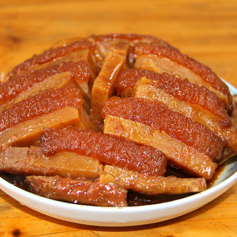 热销秘制扣肉_芋头扣肉700g单扣正宗广西贺州特产黄田扣肉红烧虎皮