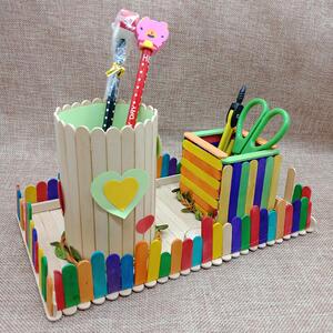 木棍diy材料手工制作房子建筑图片