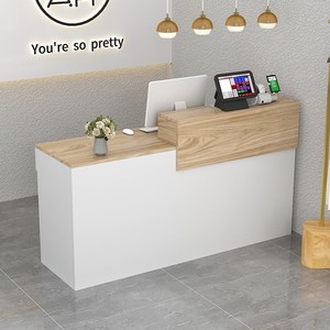 小前台接待台图片