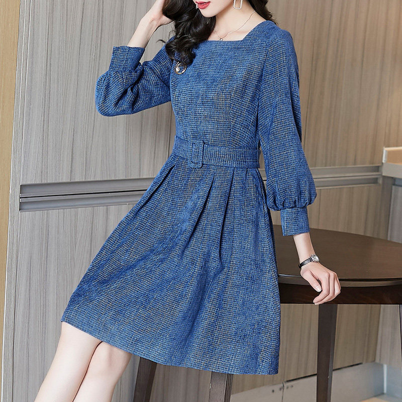 40岁连衣裙高贵妈妈裙子遮腹气质大码春装春季女装2021年新款春款