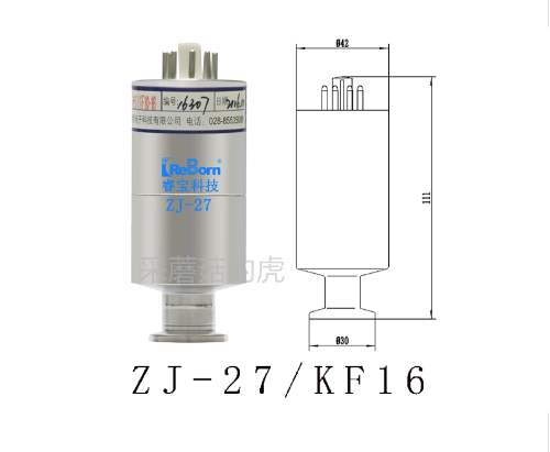 睿宝zj-27真空规管 电离规 zj-27/kf zj-27玻璃电离规φ15.5