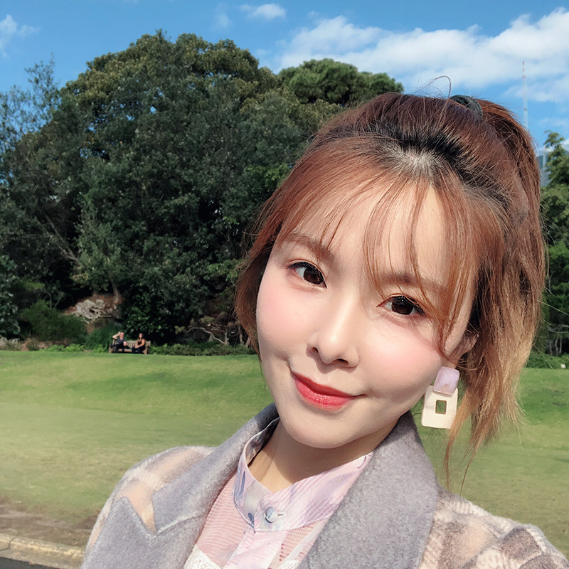 楚菲楚然twins 衬托巴掌脸方形撞色温柔系耳饰