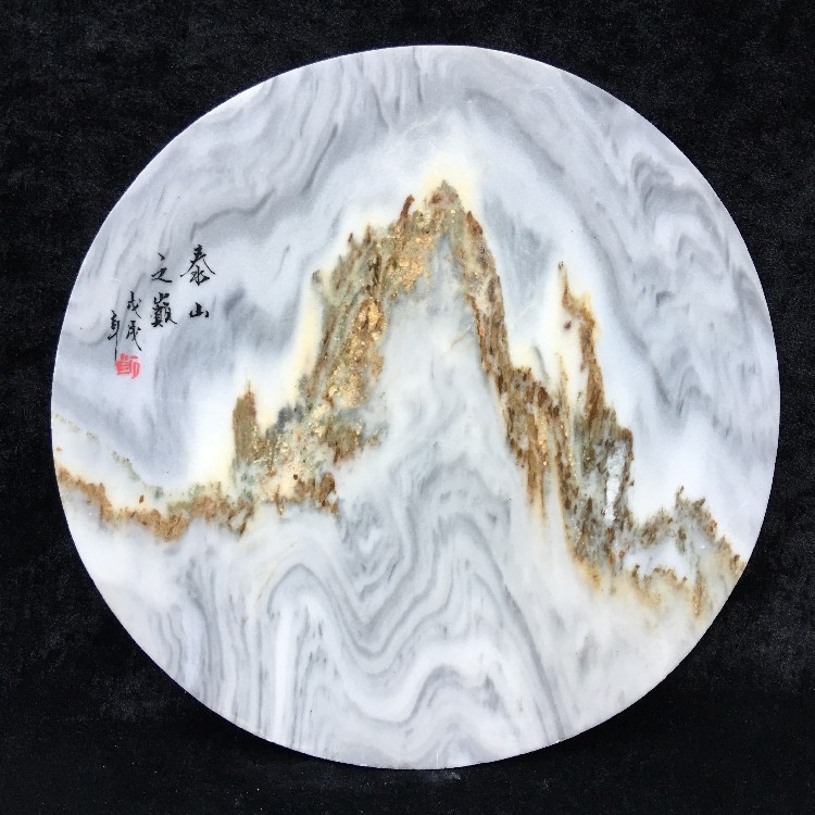 大理石山水画天然石片 云南大理石 老矿云石 联系电话18502139889