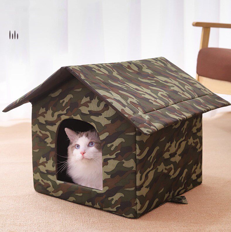 流浪猫窝户外猫咪窝防水防雨冬季保暖室外封闭式野外防寒猫屋猫舍