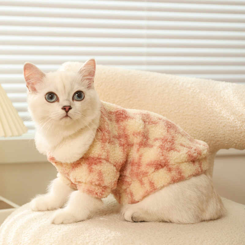 宠物猫猫狗狗衣服冬季室外防脱毛加绒英短美短服装防风布偶衣服猫