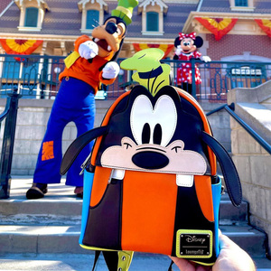 loungefly disney迪士尼高飞周边米奇goofy双肩包背包书包cosplay