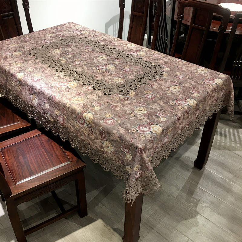 欧式茶几桌布布艺长方形客厅家用餐桌布方桌正方形台布桌垫圆桌布