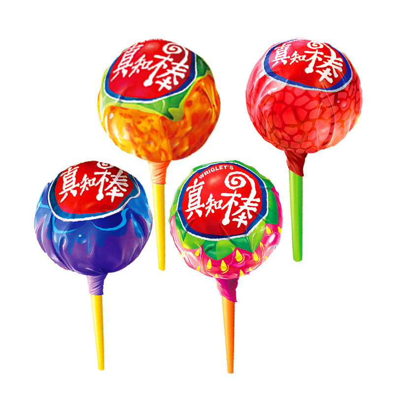 8内含四口味真知棒水果味棒棒糖1020g*2桶装网红糖果圣诞礼盒零食批发