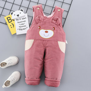 宝宝连体棉裤开档图片