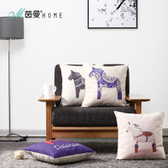 茵曼home 现代简约创意礼品棉麻沙发垫办公室腰枕靠垫抱枕定制