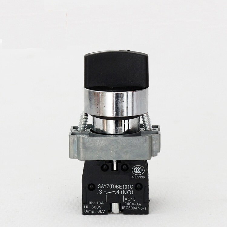 按钮短柄三位转换开关三档旋钮xb2bd33c自锁其它