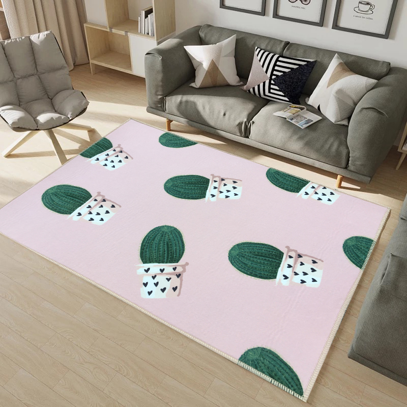 潮牌卡通长方形地毯宝宝爬行毯客厅茶几卧室床边毯飘窗瑜伽垫定制