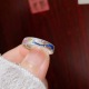 足银999纯银复古珐琅狐狸戒指女实心纯银戒指女气质国风女友礼物
