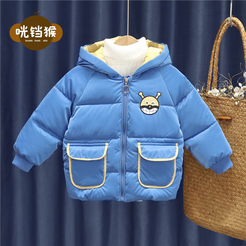 男宝宝冬装棉衣外套1-3-5岁6儿童衣服冬季男童棉服加绒外套小童装