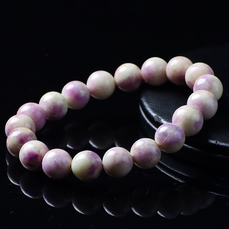 罕见级紫方钠石手链女款简约圆形手串异象水晶饰品礼物送证书