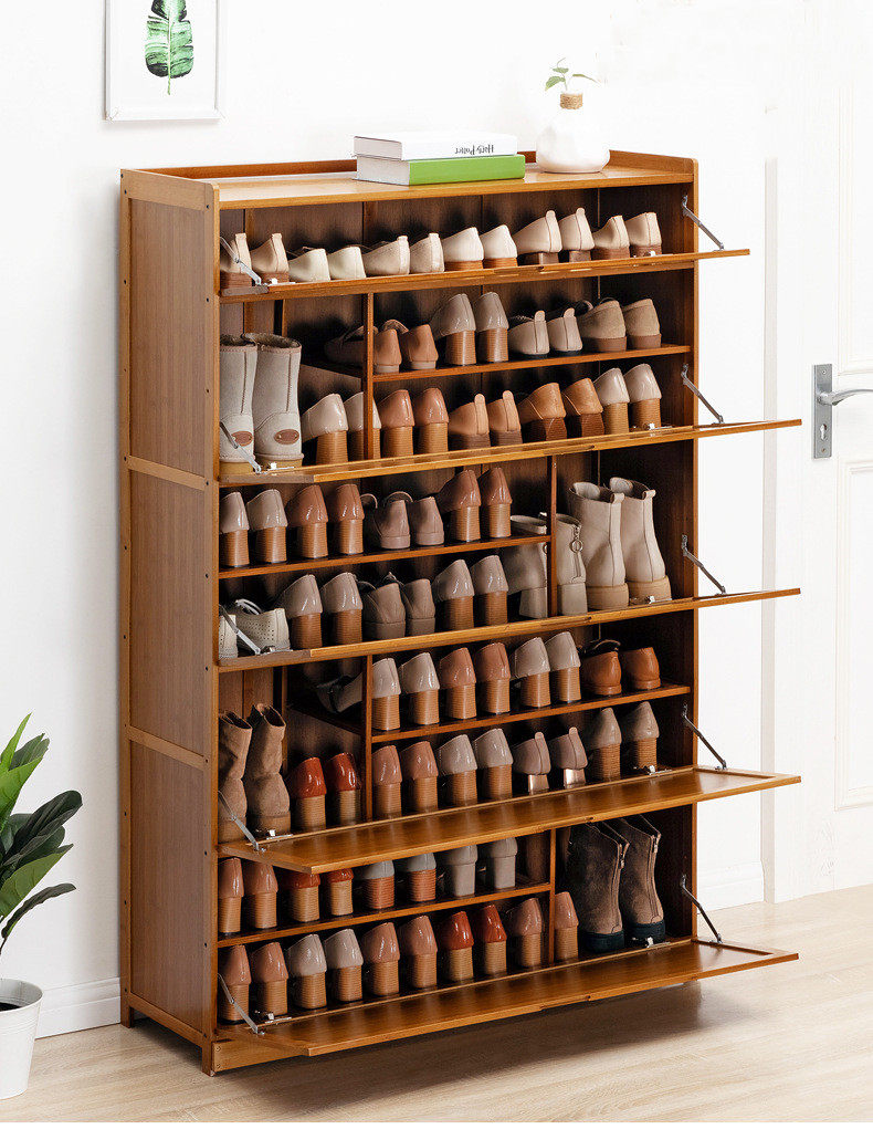 欧式实木鞋架简易经济型多层大容量门口家用收纳省空间鞋柜置物架