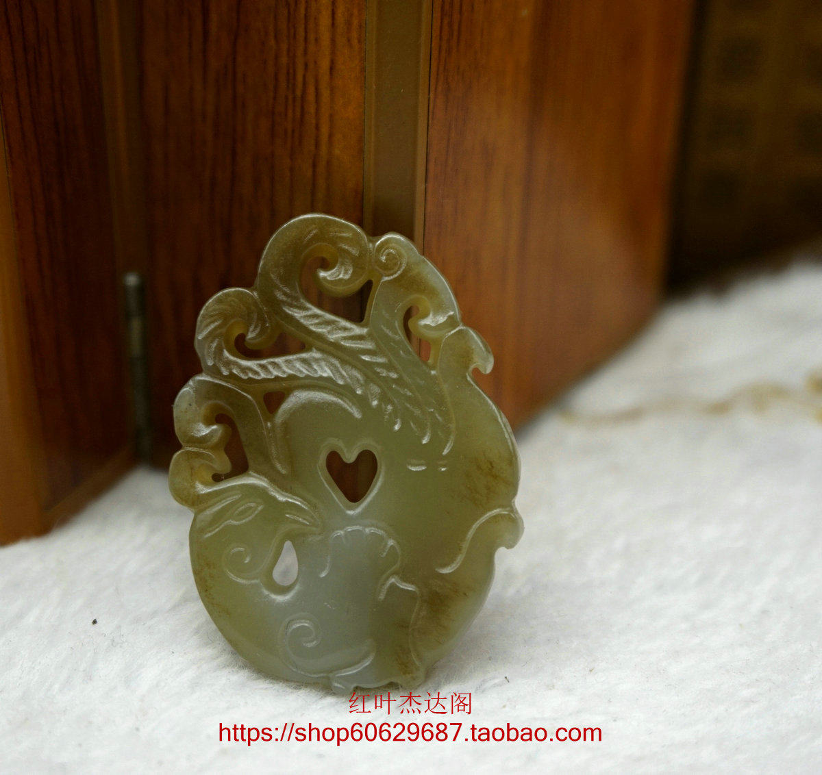 天然和田玉糖青白玉玉镂空吉祥凤凰吊坠挂件青白玉玉佩玉坠